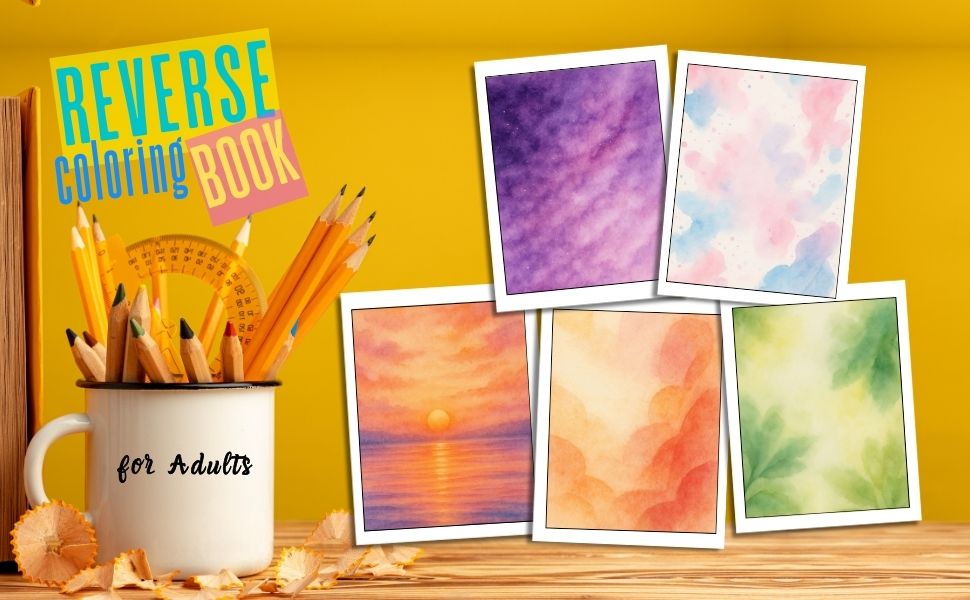Reverse Coloring Book for Adults