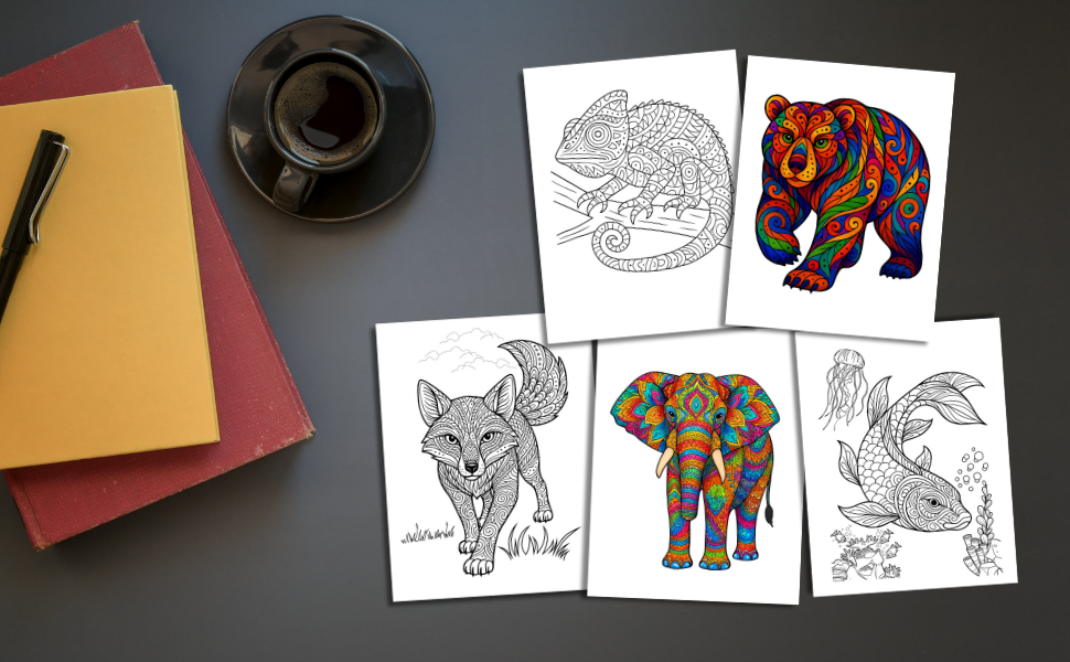 Satisfying Coloring Book for Adults