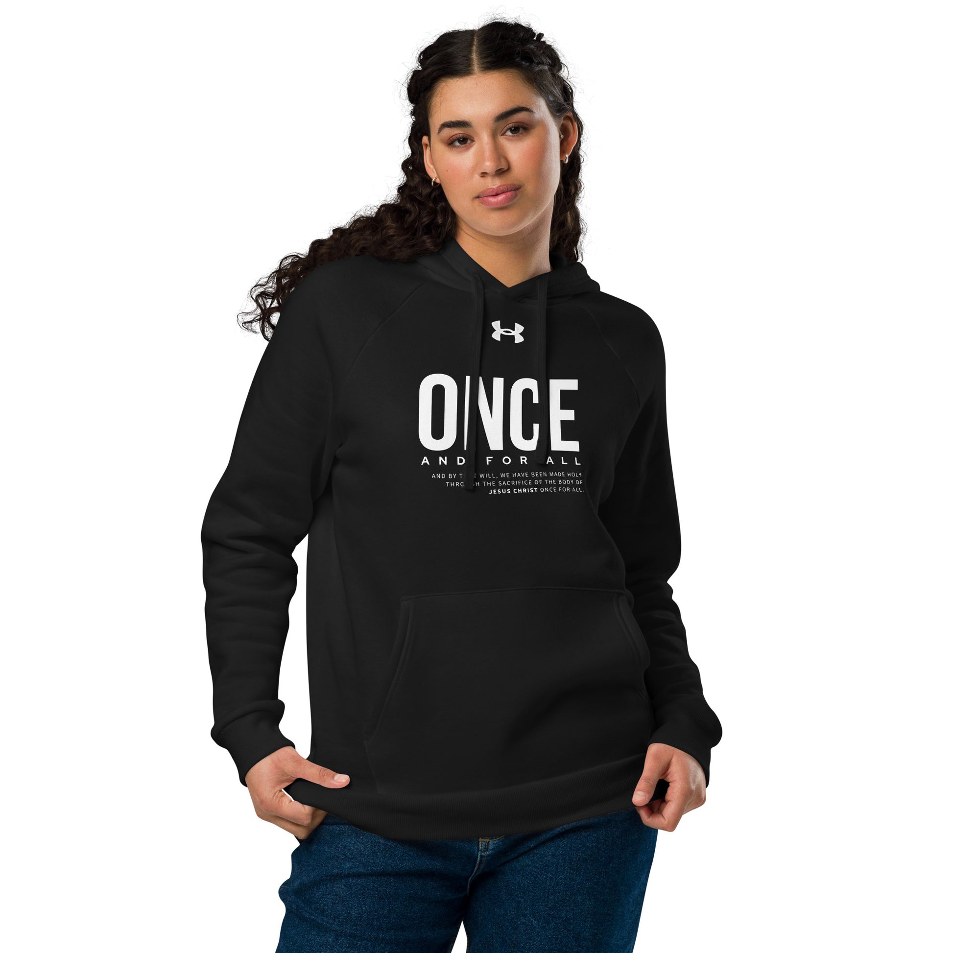 Under Armour® Hoodie Dark Color - Once and for All - BeFaithinStyle.