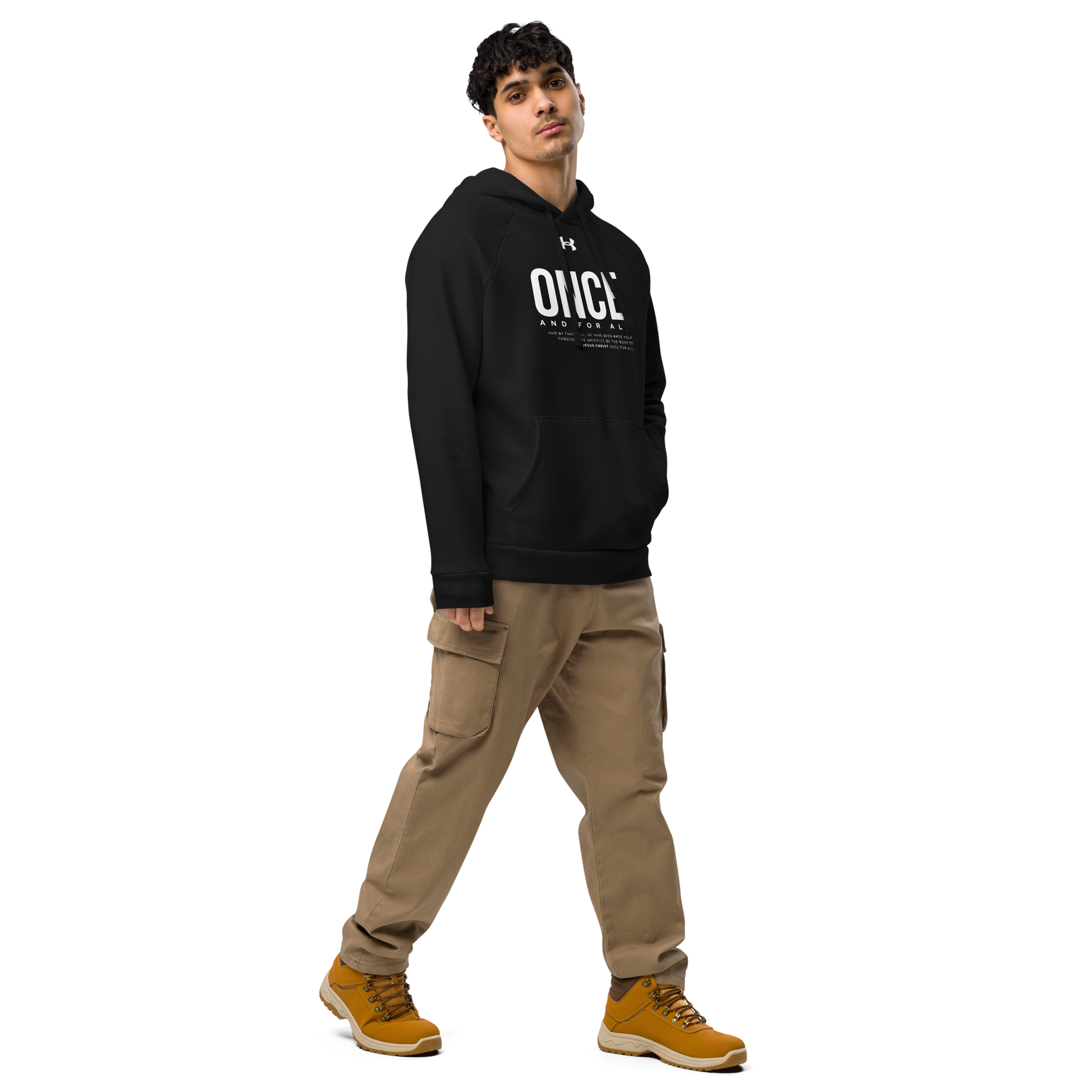Under Armour® Hoodie Dark Color - Once and for All - BeFaithinStyle.