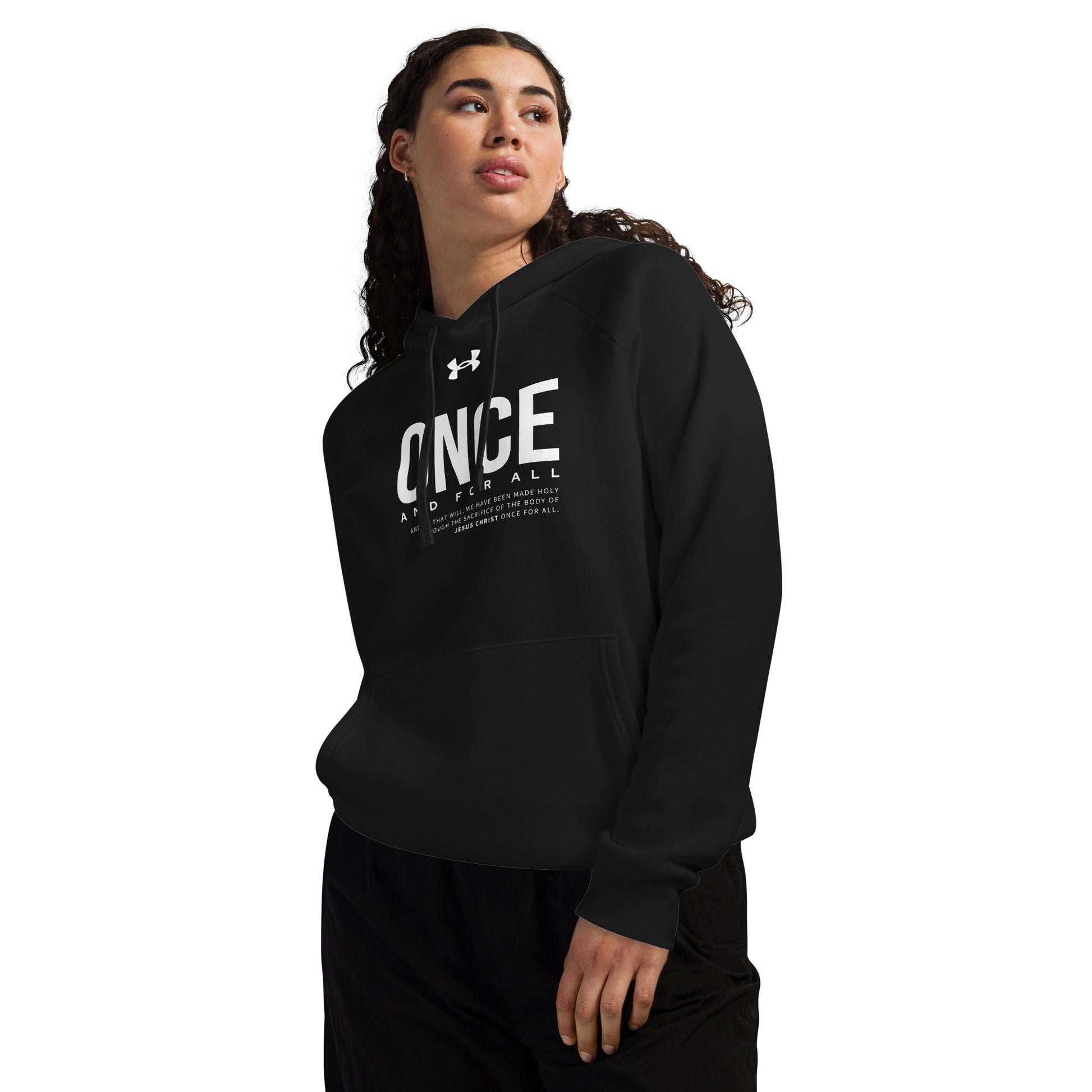 Under Armour® Hoodie Dark Color - Once and for All - BeFaithinStyle.