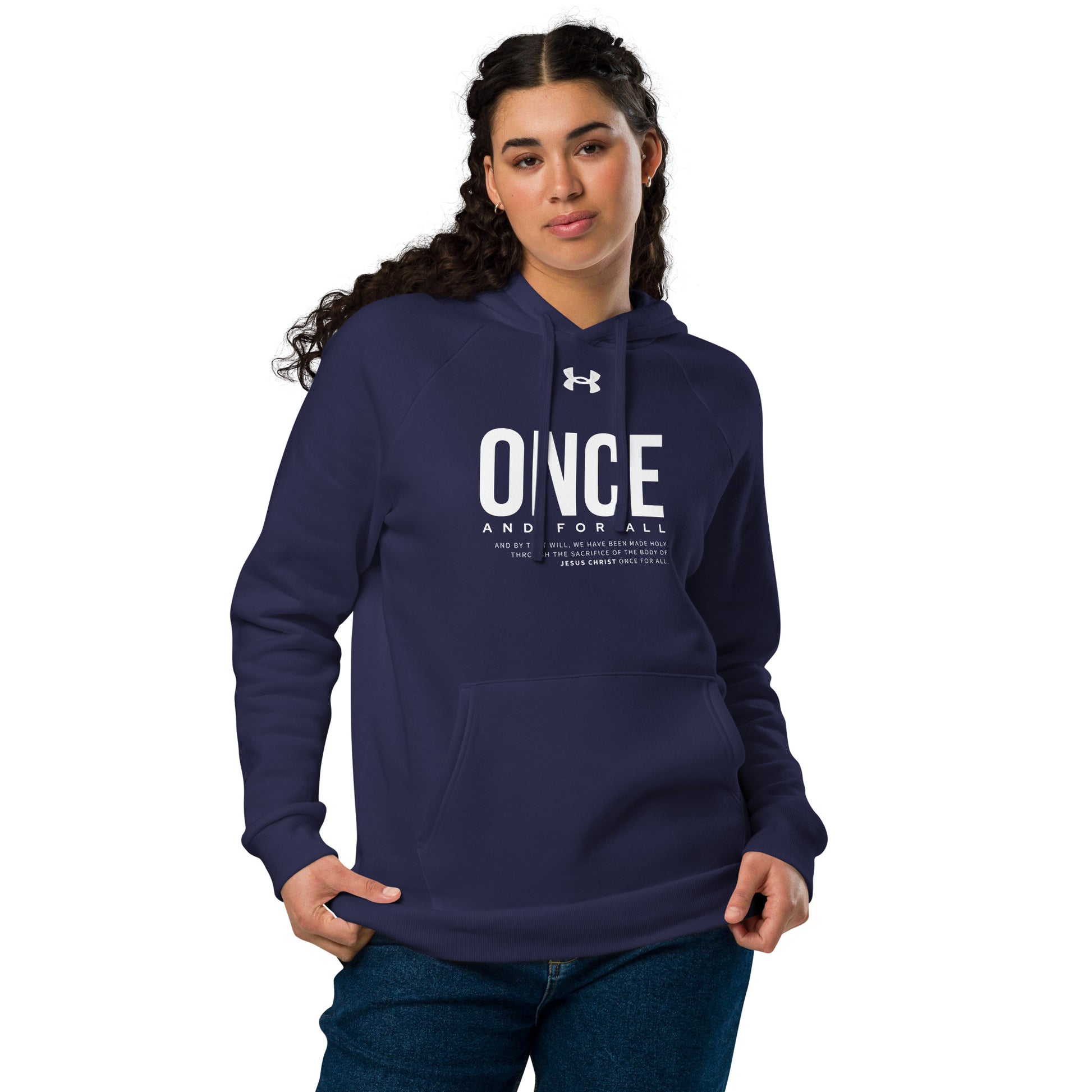 Under Armour® Hoodie Dark Color - Once and for All - BeFaithinStyle.