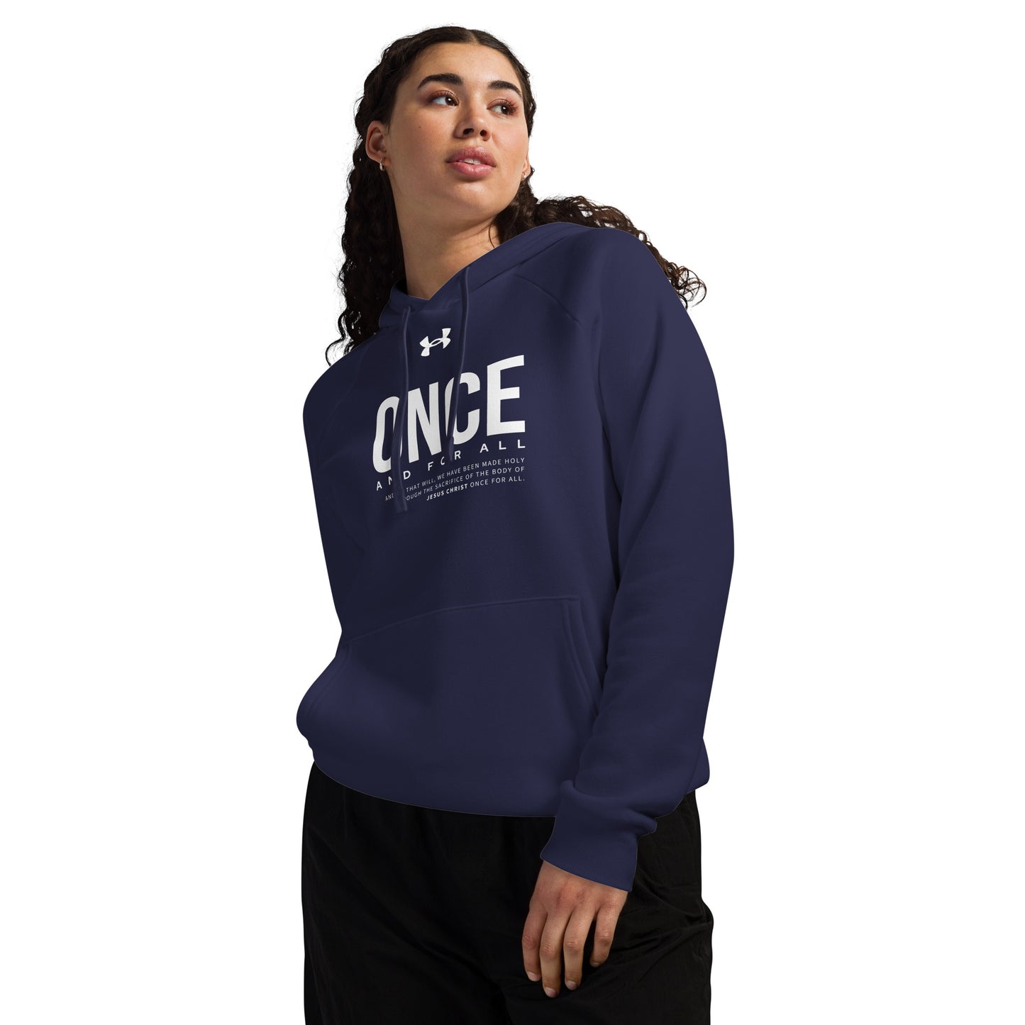 Under Armour® Hoodie Dark Color - Once and for All - BeFaithinStyle.