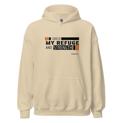 Unisex Hoodie - God is My Refuge and Strength - BeFaithinStyle.