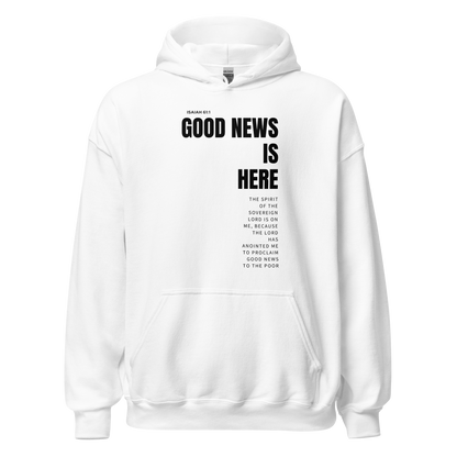 Unisex Hoodie Light Color - Good News is Here - BeFaithinStyle.