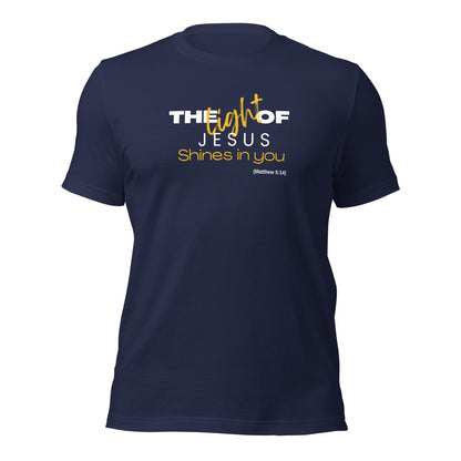 Unisex T-Shirt - The Light of Jesus Shines in You - BeFaithinStyle.