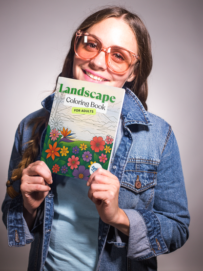 Landscape Coloring Book for Adults